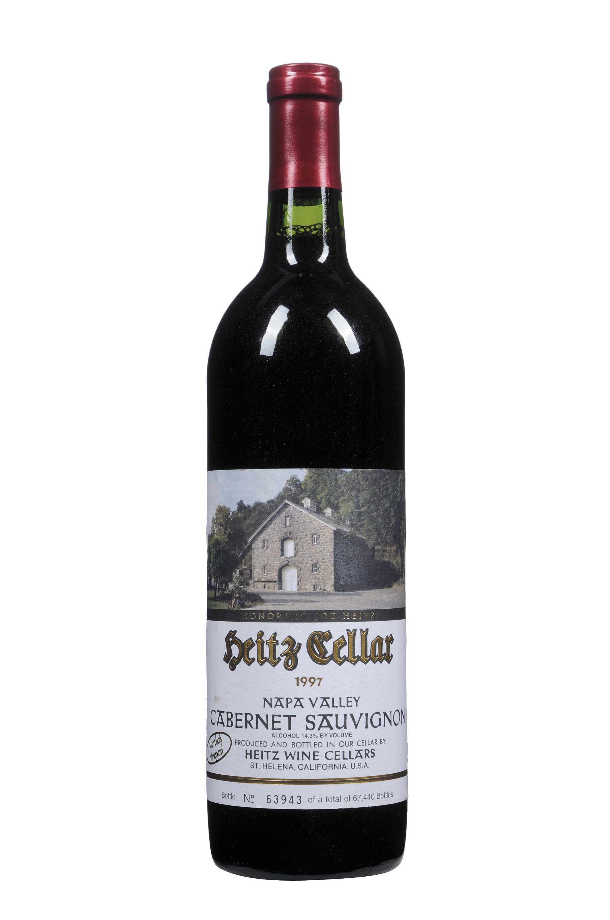 Heitz Cellars Martha S Vineyard Cabernet Sauvignon Vintage 1997 11 Bottles Per Lot Wine Spirits Cigars Bottle Christie S